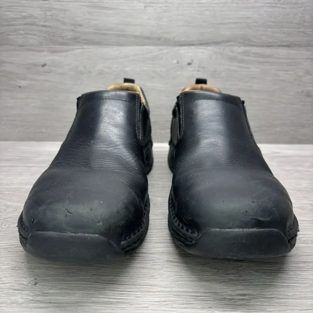 Red Wing 8700 Slip On Work Shoes Mens 9 E2 Black Leather Slip Resistant Utility
